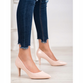 Gogo Bombas com couro ecológico marrom 1