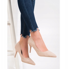 Small Swan Salto alto casual marrom 2