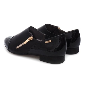 Sapatos Clássicos Com Zíper 2060B Preto 1