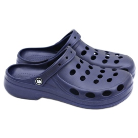 Flameshoes Chinelos masculinos, sandálias azul marinho crocs 1
