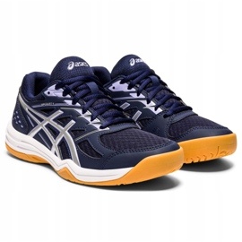 Tênis Asics Upcourt 4 W 1072A055-400 de voleibol multicolorido azul marinho 1