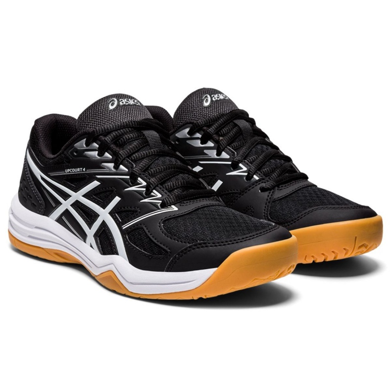 Tênis Asics Upcourt 4 W 1072A055-001 voleibol multicolorido preto 1