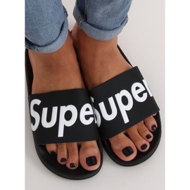 Chinelos femininos negros pretos CK110 preto 1