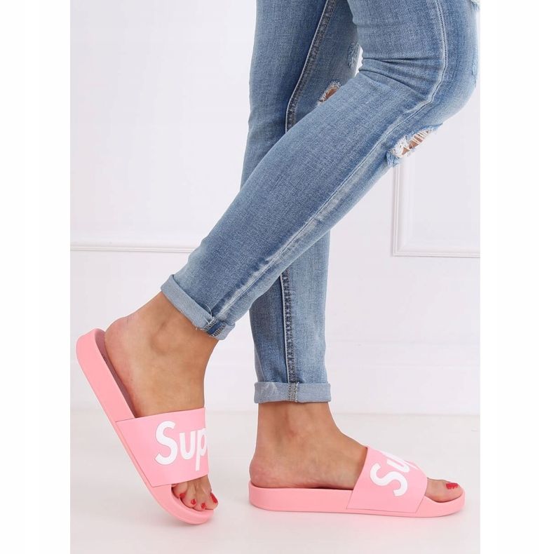 Chinelos rosa feminino rosa CK110 rosa 2