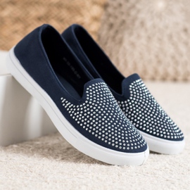 SHELOVET Slipons elegantes azul 2