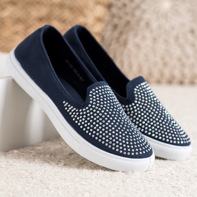 SHELOVET Slipons elegantes azul 2
