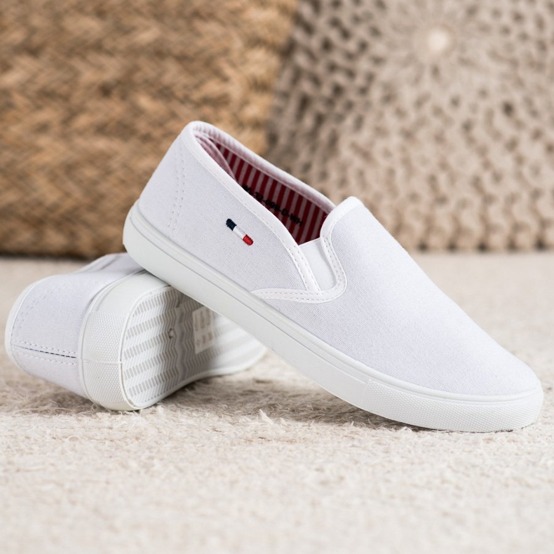 SHELOVET Tênis Branco Têxtil 2