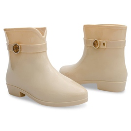 Botas Wellington com laço BL02 Bege 1