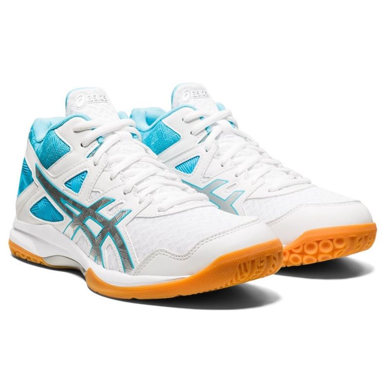 Tênis de voleibol Asics Gel Task Mt W 1072A037-102 multicolorido branco 2 Tênis de voleibol Asics Gel Task Mt W 1072A037-102 multicolorido branco 2