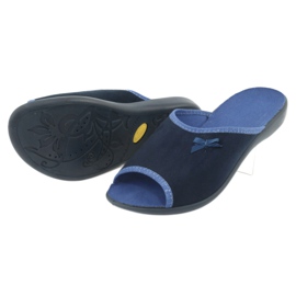 Sapatos femininos Befado pu 254D083 azul marinho azul 4