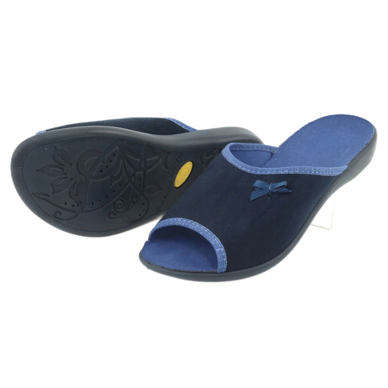 Sapatos femininos Befado pu 254D083 azul marinho azul 4