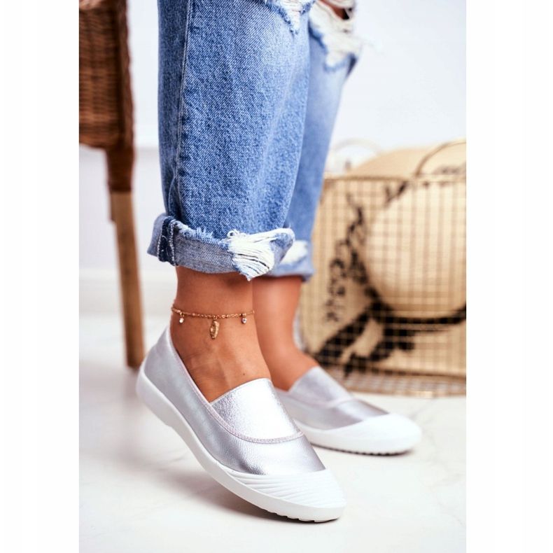 LU BOO Tênis Slip On Slip-on Silver Justy cinza 1