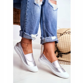 LU BOO Tênis Slip On Slip-on Silver Justy cinza 2