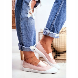 LU BOO Tênis Slip On Tênis Slip-on Rosa Justy 1