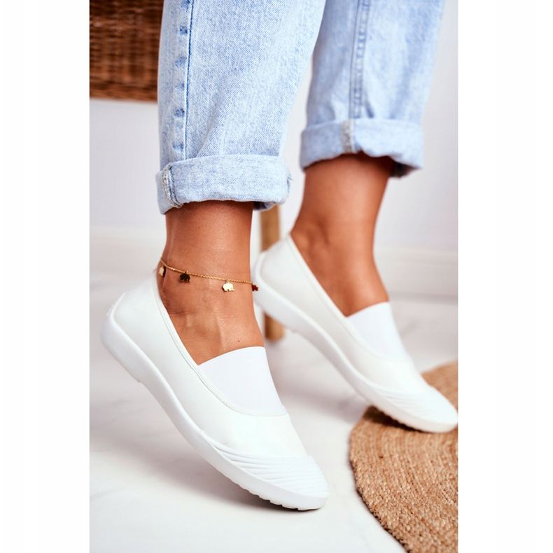 LU BOO Tênis Slip On Tênis Slip-on White Justy branco 2