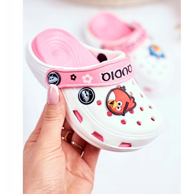 Espuma infantil Crooks White Birds AngryBirds branco rosa 2