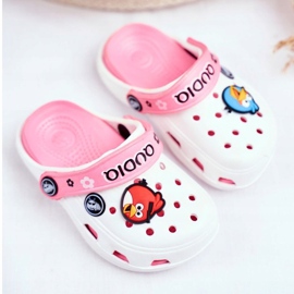 Espuma infantil Crooks White Birds AngryBirds branco rosa 1