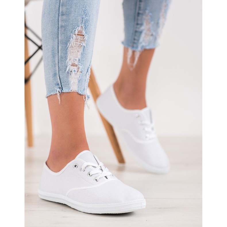 SHELOVET Tênis branco claro 2