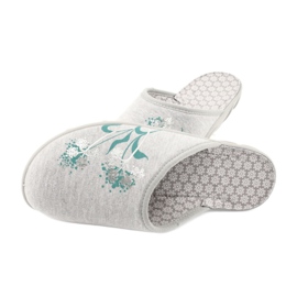 Sapatos femininos coloridos Befado 235D168 cinza verde 4