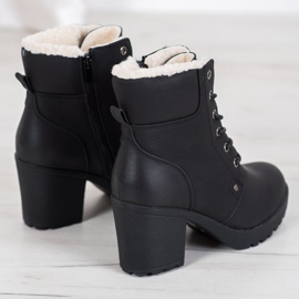 J. Star Botas casuais com gravatas preto 1