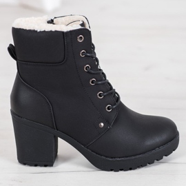 J. Star Botas casuais com gravatas preto 2 J. Star Botas casuais com gravatas preto 2