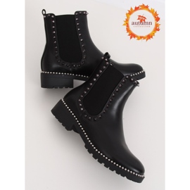Botas pretas Chelsea com tachas pretas NC826 Pretas preto 1
