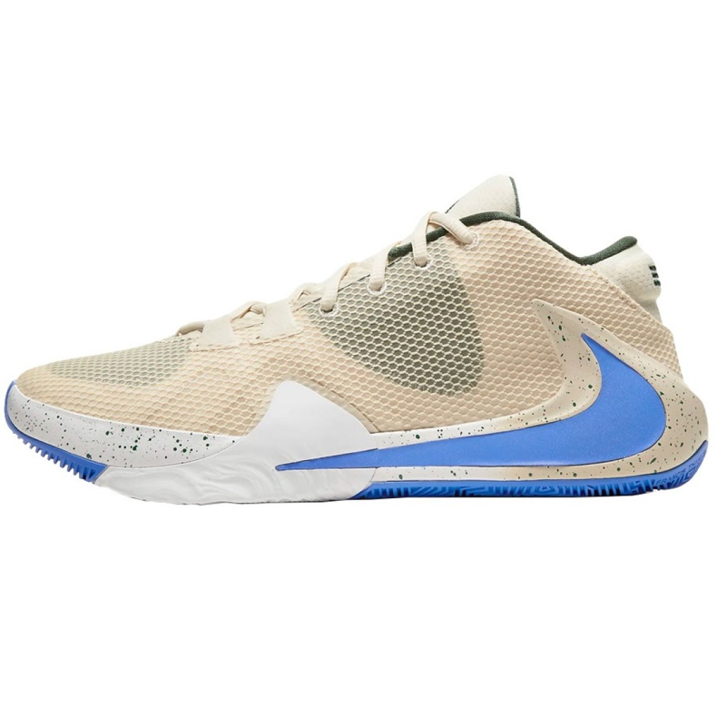 Tênis de basquete Nike Zoom Freak 1 M BQ5422-200 preto, bege / creme bege 1