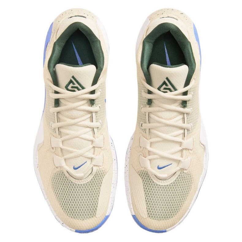 Tênis de basquete Nike Zoom Freak 1 M BQ5422-200 preto, bege / creme bege 2