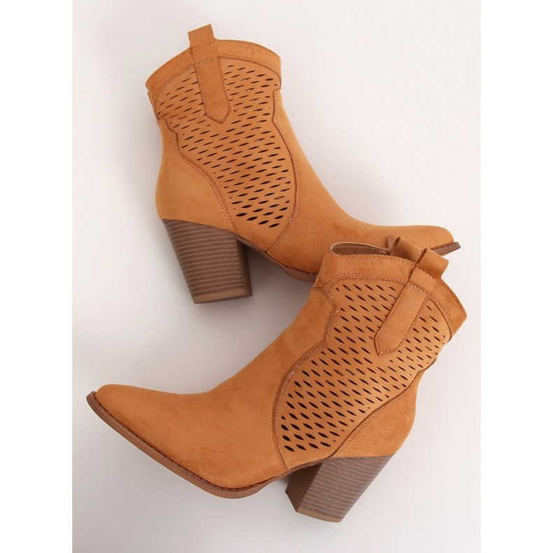 Botas de caubói Camel ZE05P com aberturas castanho 1