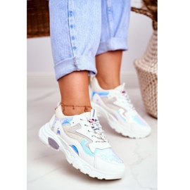 Sapatos esportivos femininos Lu Boo Branco Deslumbre-me multicolorido 1
