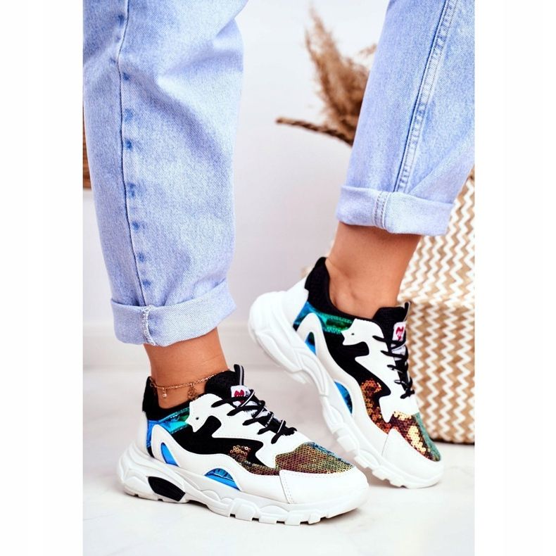 Sapatos esportivos femininos Lu Boo Black Dazzle Me preto 1