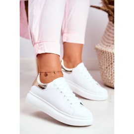 Calçados Esportivos Femininos Lu Boo Branco Metálico Ouro Matilda amarelo 1