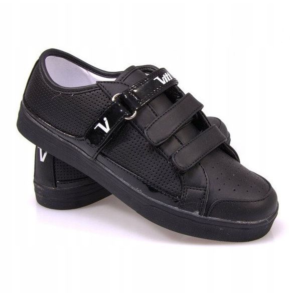 Tênis com velcro F-1-02 preto 1