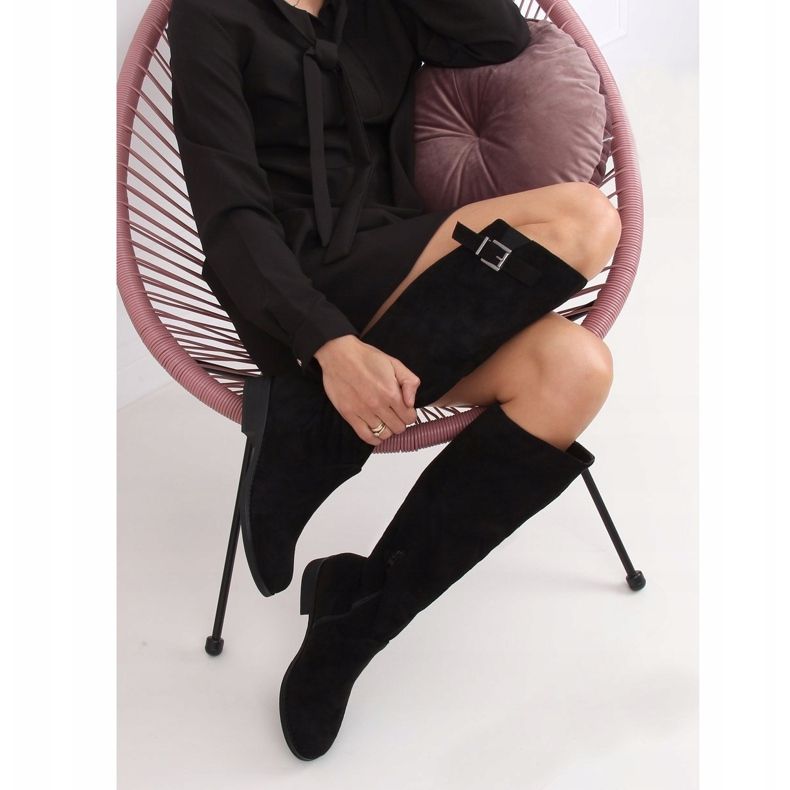 Botas de camurça pretas ST-20P pretas preto 1