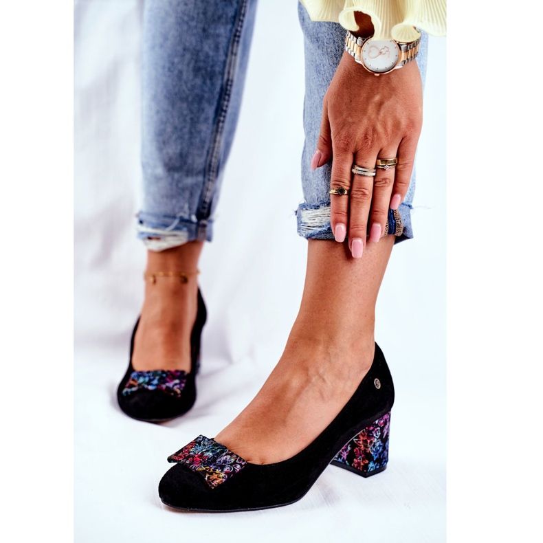 Bombas Femininas Maciejka Suede Preto 3356A-62 / 00-1 2