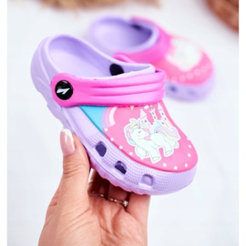 Pônei Pônei Pônei De Espuma De Crocs Violeta Infantil roxo 2