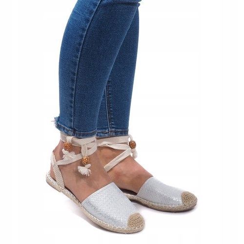 Sandálias Alpercatas Ballerinas Ballerinas 30550 Silver prata cinza 1