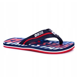 Chinelos masculinos flip-flops Big Star Navy Blue DD174659 azul marinho 1