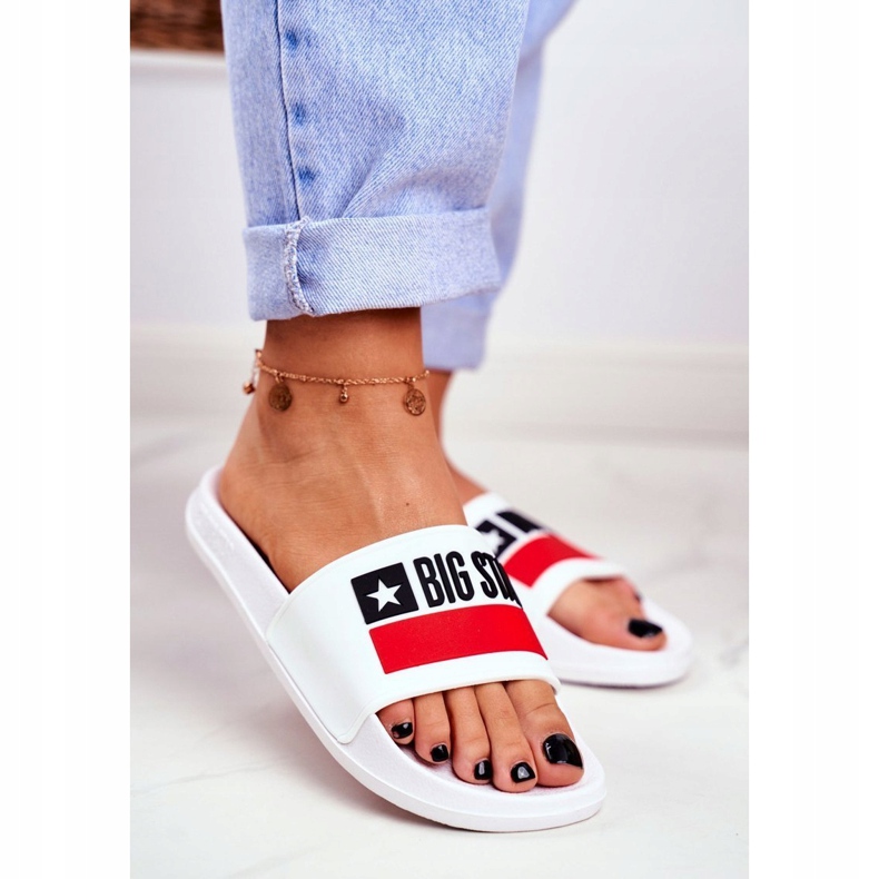 Chinelos femininos Big Star Classic Branco GG274047 1