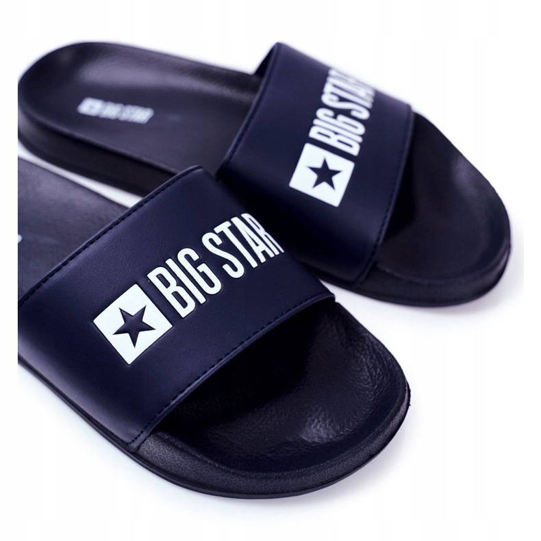 Chinelos masculinos Big Star Borracha Azul Marinho GG174931 azul-marinho 1