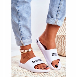 Chinelos femininos Big Star Air White GG274A026 branco 2