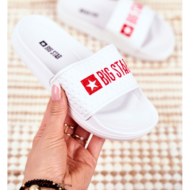 Chinelos infantis Big Star White Acolchoado GG374803 branco 2