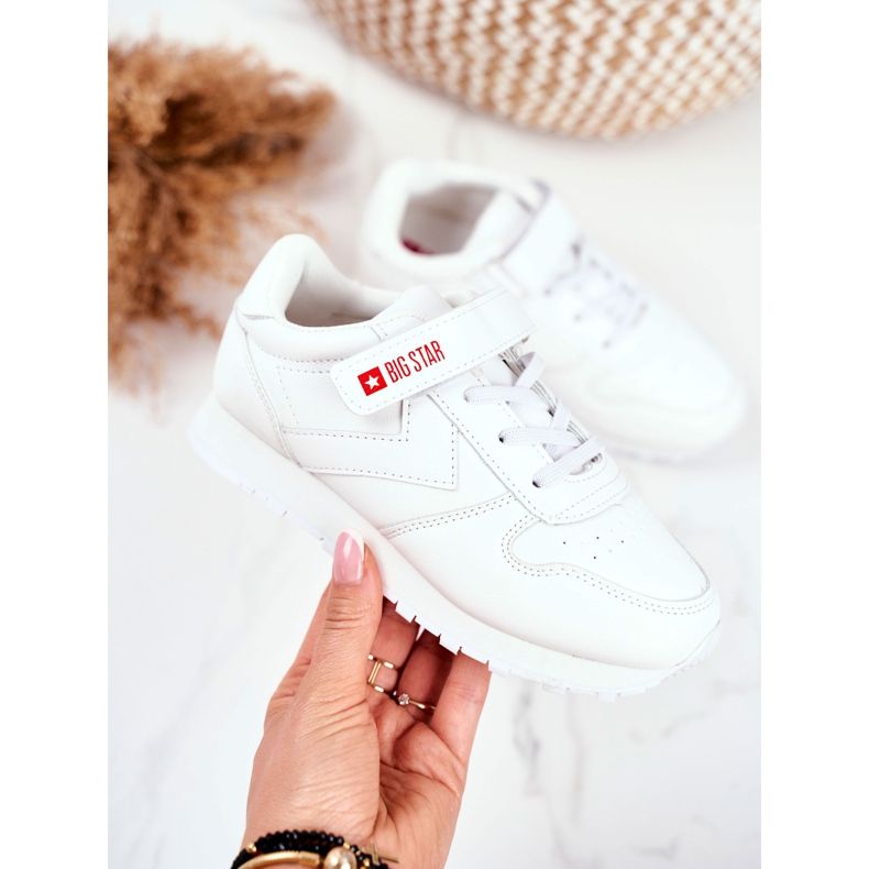 Calçados infantis esportivos Big Star com velcro branco GG374057 2