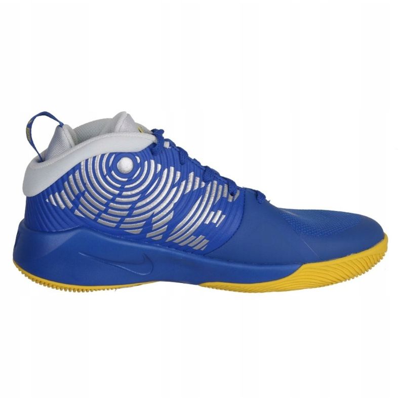 Tênis de basquete Nike Team Hustle D 9 Jr AQ4224-404 multicolorido azul 1