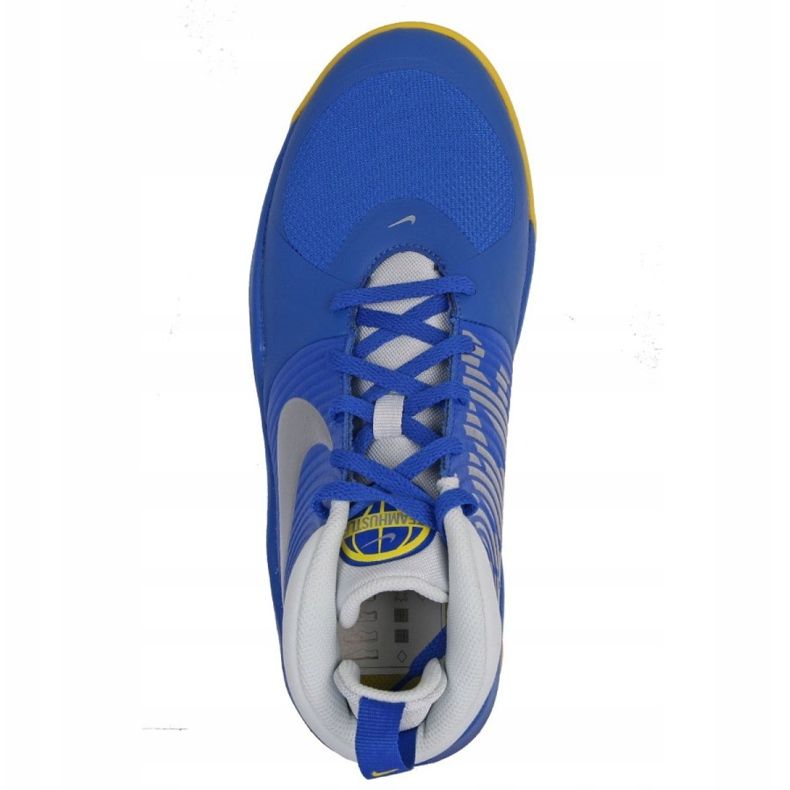 Tênis de basquete Nike Team Hustle D 9 Jr AQ4224-404 multicolorido azul 2