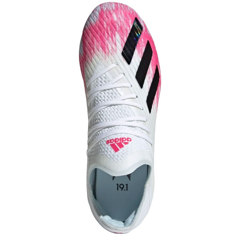 Chuteiras Adidas X 19.1 Fg Jr EG7163 multicolorido branco 1 Chuteiras Adidas X 19.1 Fg Jr EG7163 multicolorido branco 1