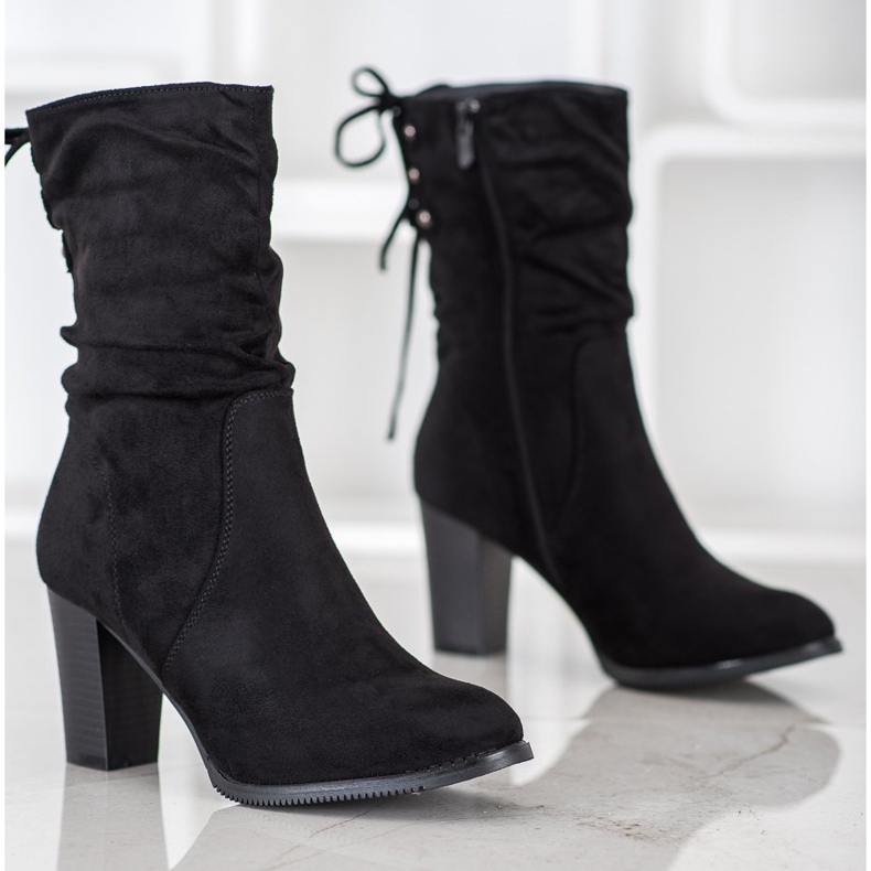 J. Star Botas altas pretas preto 1