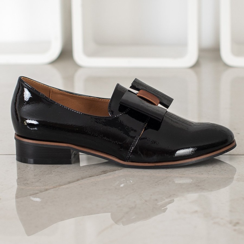 Bombas lacadas VINCEZA preto 2