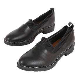 Sapatos deslizantes pretos com elástico 240-2 1