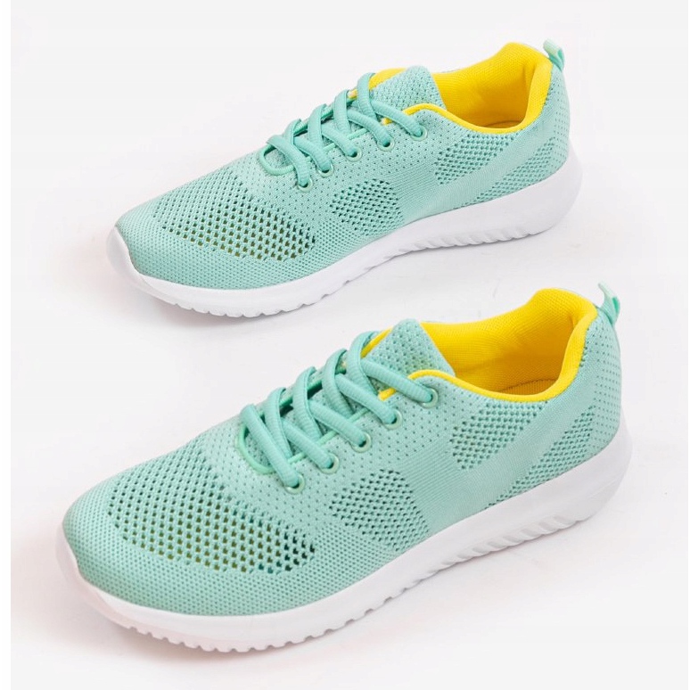 Calçados esportivos verdes abertos T101-9 2